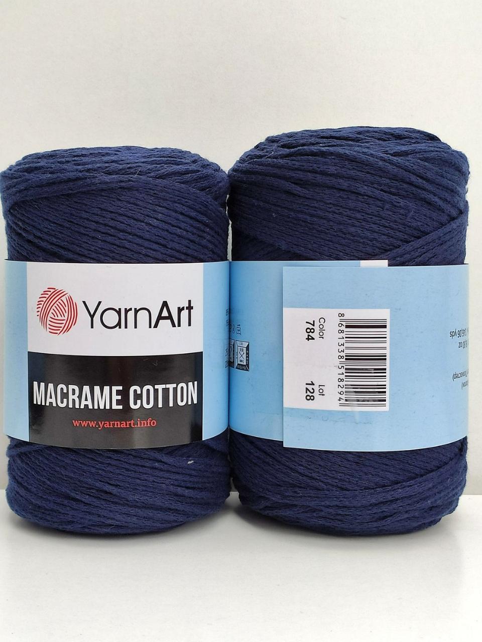 YarnArt Macrame Cotton 784 темно-синій