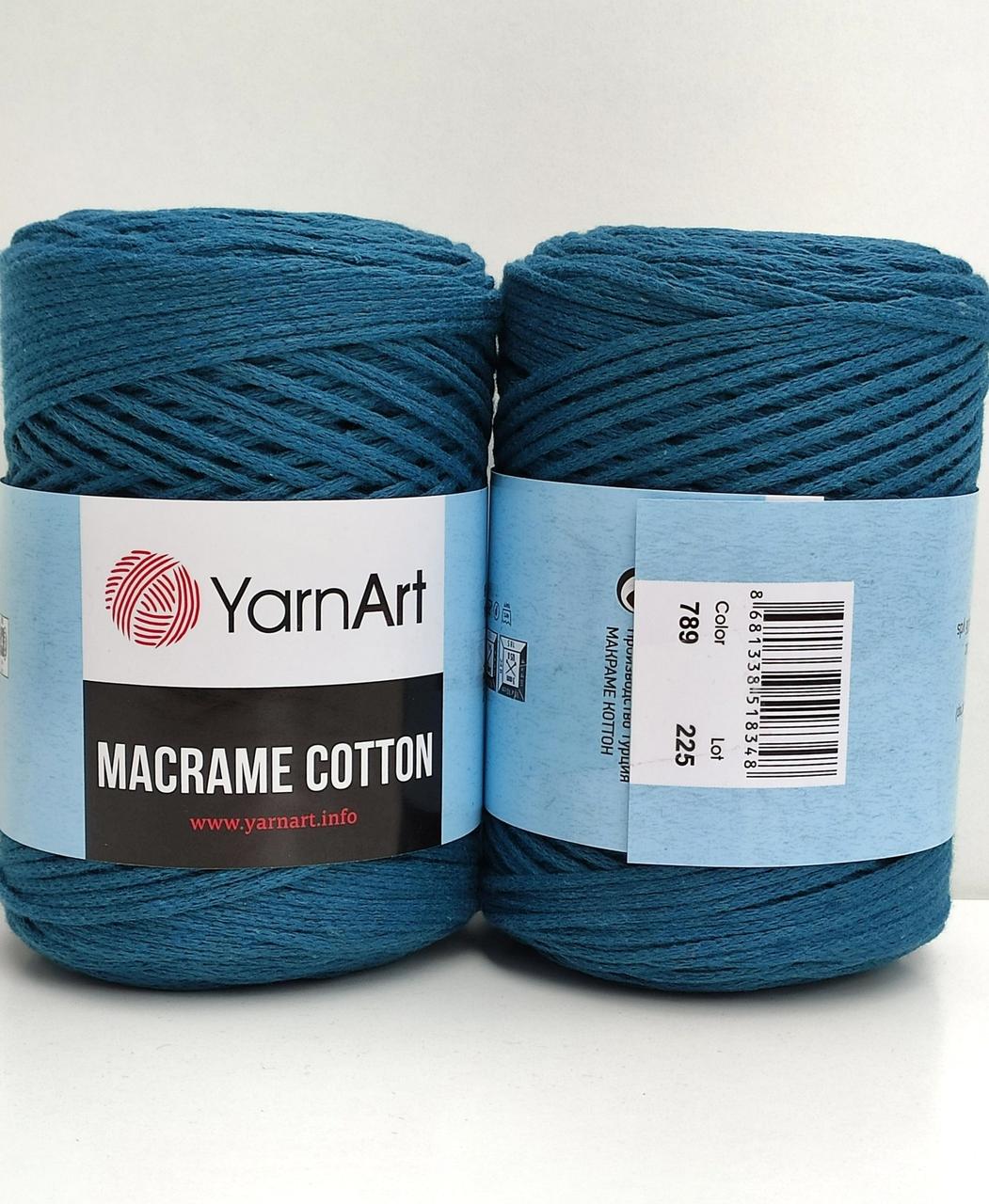 YarnArt Macrame Cotton 789 морська хвиля
