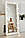 Дзеркалос-підсвіткою з лампочками 180*80 см Дзеркало Гримерне на повний зріст підлогове Біле ДСП., фото 2
