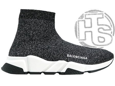Жіночі кросівки Balenciaga Speed Trainers Mid Lurex Knit 530284 W0680 1000, фото 1