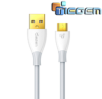 Кабель для быстрой зарядки телефона смартфона USB - micro USB 1м. Зарядный провод шнур microUSB микро ЮСБ G43W