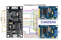 Wi-Fi канхакер CanSan CAN Hacker 3.2 USB Аналізатор CAN і LIN