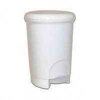 Відро з педаллю пластикове 14 л біле