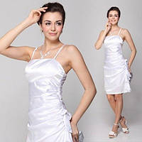 РОЗПРОДАЖ! Елегантне плаття з бантиком біле   | Puls69