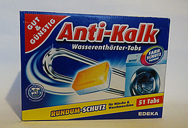 Таблетки проти накипу для пральних і посудомийних машин Anti Kalk 51tabs