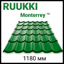 Металочерепиця 0,45 мм RUUKKI Monterrey / Монтеррей / Синя / RR 35 /, фото 5