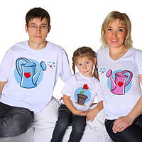 Футболки Фемілі Лук Family для всієї родини "Садівники" M, Білий Push IT