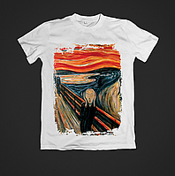 Футболка YOUstyle Edvard Munch 0071 XS White