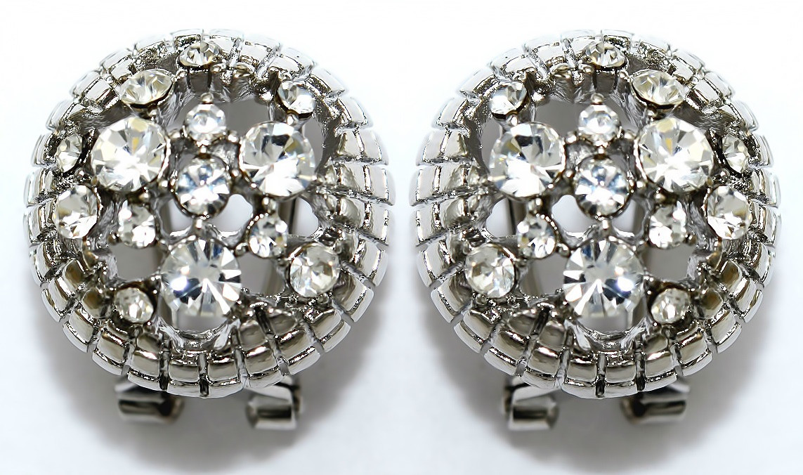 Сережки Neoglory з італійською застібкою. Родій. Камені: циркон. Діаметр: 17 мм.