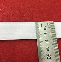 Липучка белая текстильная застежка  липкая лента 25 мм