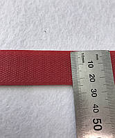 Липучка червона текстильна застібка липка стрічка 25мм