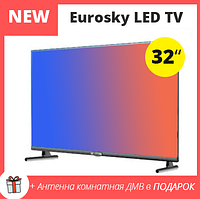 Телевизор Eurosky E32LHRT2C с встроенным Т2 (2RC, AC3, CI+ 1366x768)