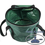 М'яке відро для підгодовування з кришкою, 14 л, фото 2