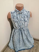 Джинсовий сарафан для дівчаток S&D 4-6 років