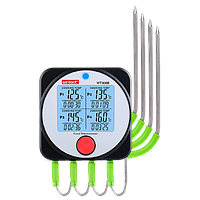 Термометр для барбекю, термометр для мяса 4-х канальный Bluetooth, -40-300°C WINTACT WT308B