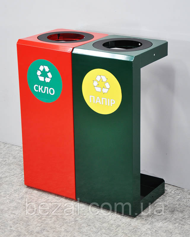 Сортувальна урна для роздільного збору сміття Kompred OL172, фото 1