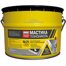 Мастика ТЕХНОНІКОЛЬ №21 покрівельна Техномаст, 10 кг
