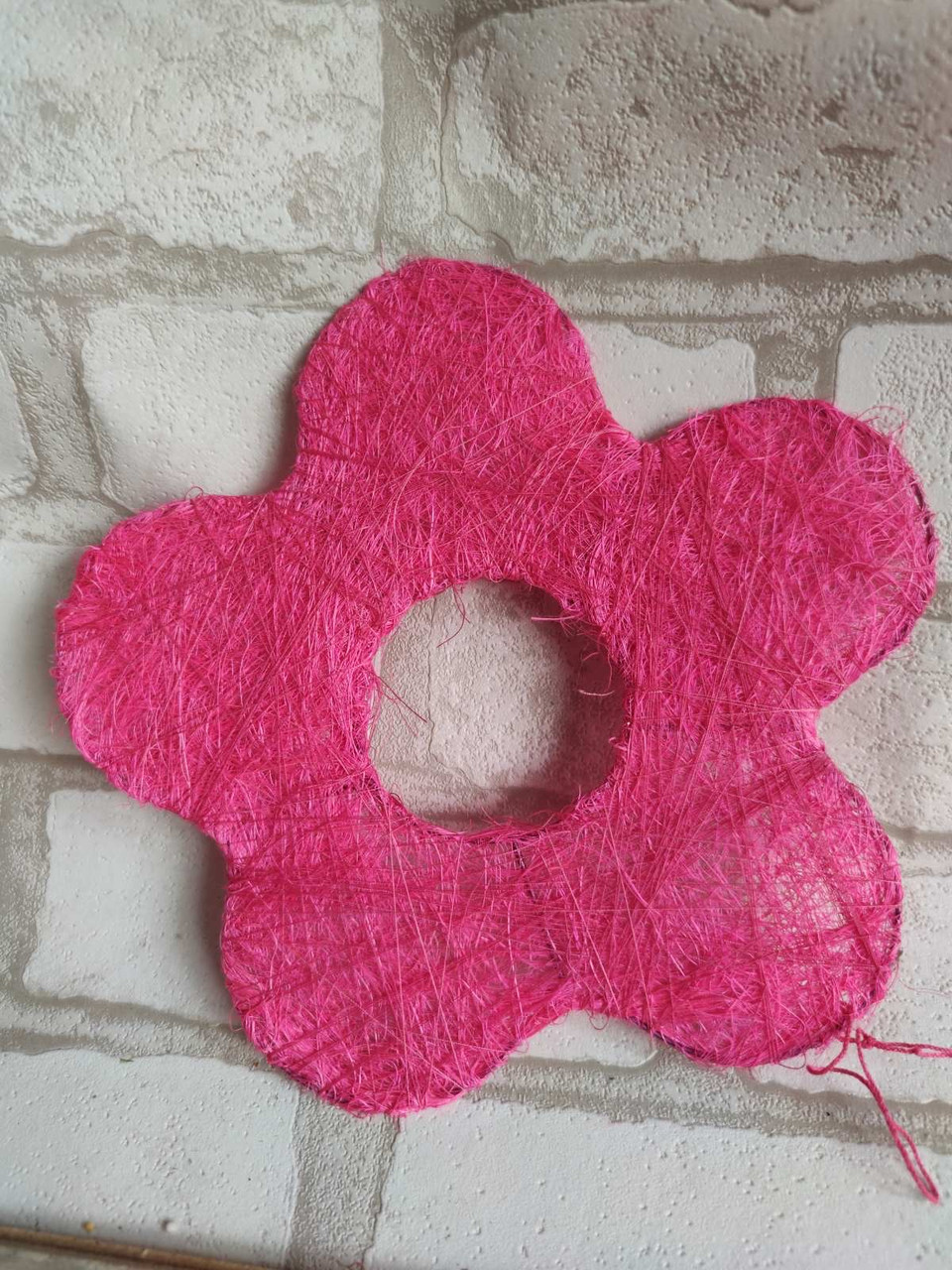 Квіти із сизалю, як заготівля для творчості d-20 см, фото 1