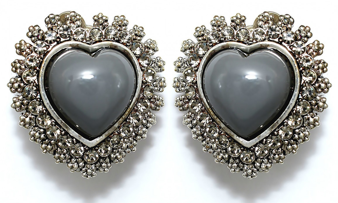 Сережки-кліпси Neoglory. Родій. Камені: білий циркон. Діаметр: 23 мм.