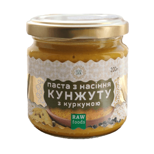 Паста з насіння кунжуту з куркумою Еколія 200 г