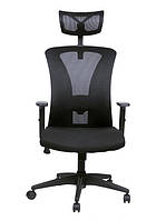 Кресло для врача Barsky BM-02 Mesh Black, сеточное кресло, черный