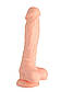 Фалоїмітатор із силікону DUAL DENSITY SILICONE DILDO, 22х4,5 см., фото 2