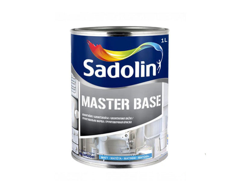 Грунт алкидный SADOLIN MASTER BASE адгезионный белый - база BW 1л - фото 2 - id-p1182023529