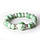 Модний жіночий браслет з керамічними намистинами «Cat eye» (зелений), фото 5