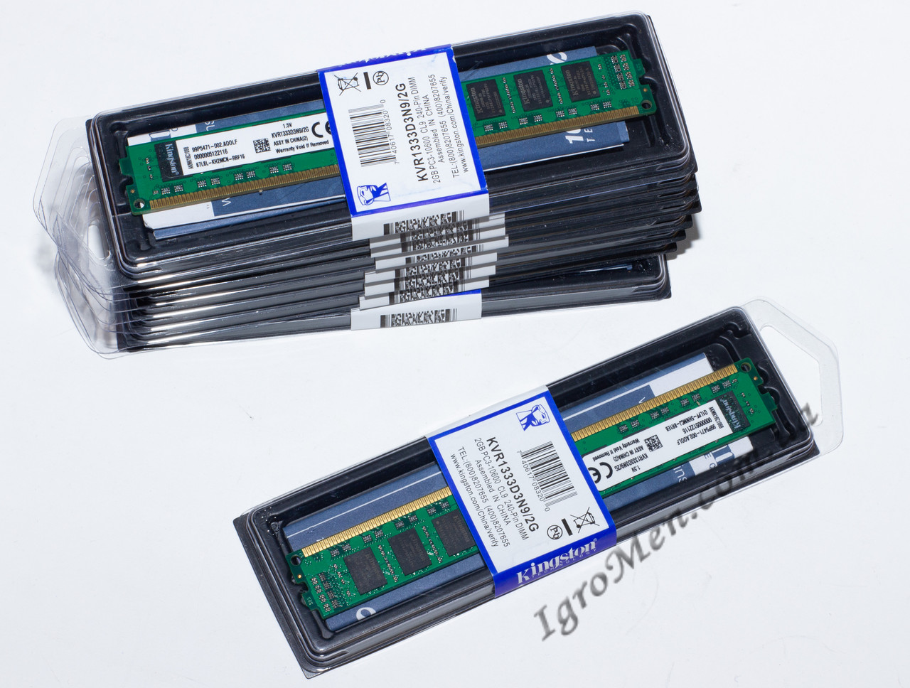 Kingston DDR3 2 Gb 1333 MHz Інтел+АМД (KVR1333D3N9/2G, низькопрофільна)