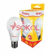 Лампа світлодіодна LED A60 4W 220В Е27 4100 K new SOKOL