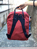 Рюкзак Fjallraven Kanken classic 16L Канкен класик 16 л Ox Red Dark Blue Київ, фото 2