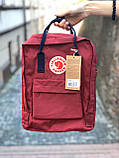 Рюкзак Fjallraven Kanken classic 16L Канкен класик 16 л Ox Red Dark Blue Київ, фото 3
