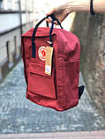 Рюкзак Fjallraven Kanken classic 16L Канкен класик 16 л Ox Red Dark Blue Київ, фото 5