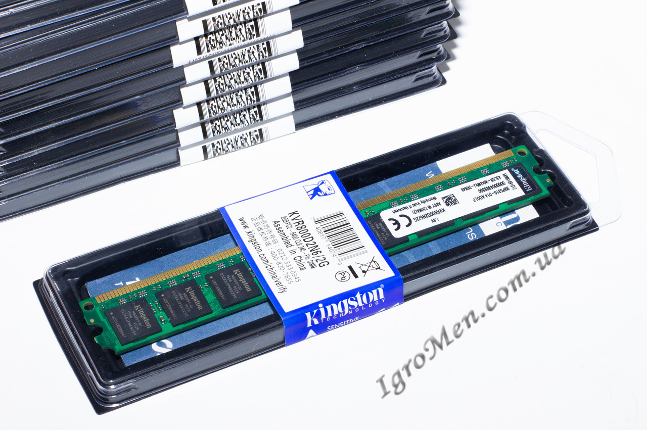 Kingston DDR2 2 Gb 800 MHz АМД + Інтел (KVR800D2N6/2G, низькопрофільна)