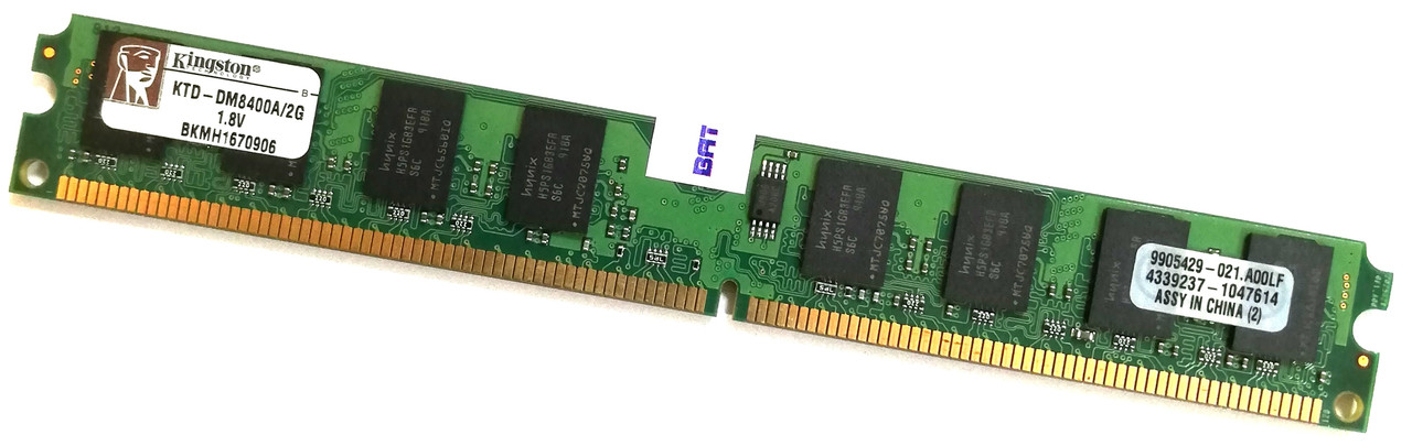 Оперативна пам'ять Kingston DDR2 2Gb 533MHz PC2 4200U Low Profile CL4 Б/В MIX