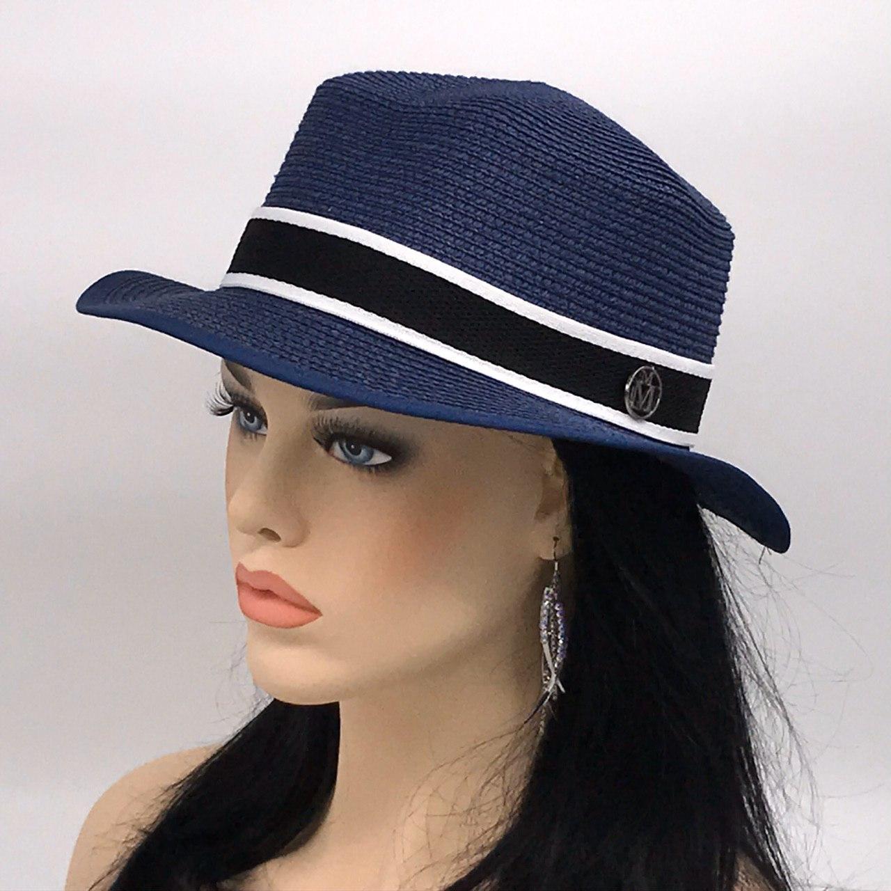 Капелюх літній канотьє "Michel" (синя)