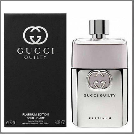 Gucci Guilty Pour Homme Platinum туалетная вода 90 ml. (Гуччи Гилти Пур Ом Платинум), фото 2