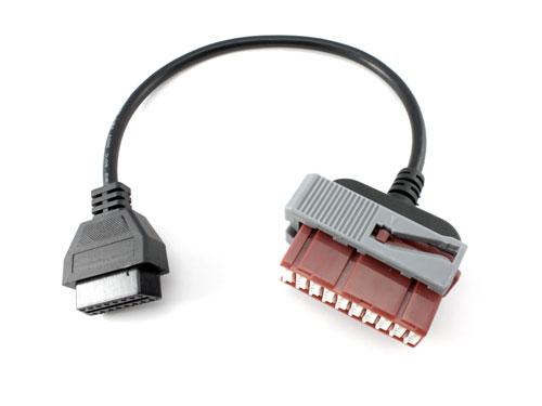 Перехідник з OBD2 16pin мама на Peugeot Citroen 30pin тато