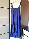 Довге пляжне плаття з льону в підлогу. Колір в асортименті, р-р 42-74+ плюс, фото 3