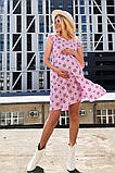 Рожева сукня для вагітних та годування 1949 1345, фото 2