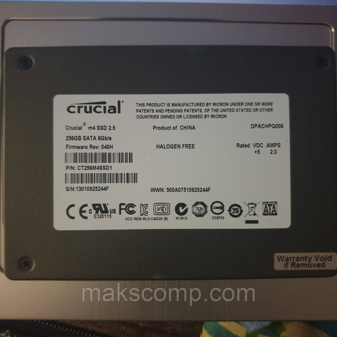 Crucial M4 256GB 2.5" SATAIII (CT256M4SSD1)