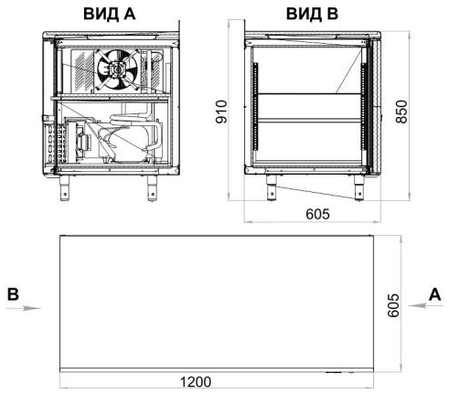 Стіл охолоджуваний Polair TM2-G, фото 2