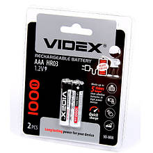 Акумулятор HR03/AAA 1000 mAh Videx