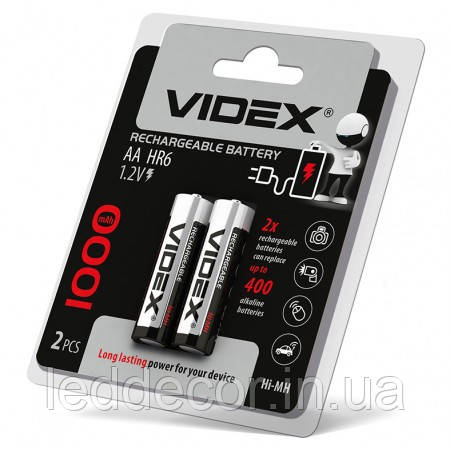 Акумулятор HR6/АА 1000 mAh Videx