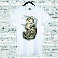 Футболка YOUstyle Cat sleeping 0072 M White