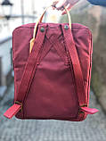 Рюкзак Fjallraven Kanken classic 16L Канкен класик 16л Ox Red ручки шкіра Київ, фото 5