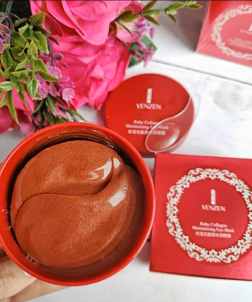 Гідрогелеві патчі для очей Venzen Ruby Collagen Eye Patch