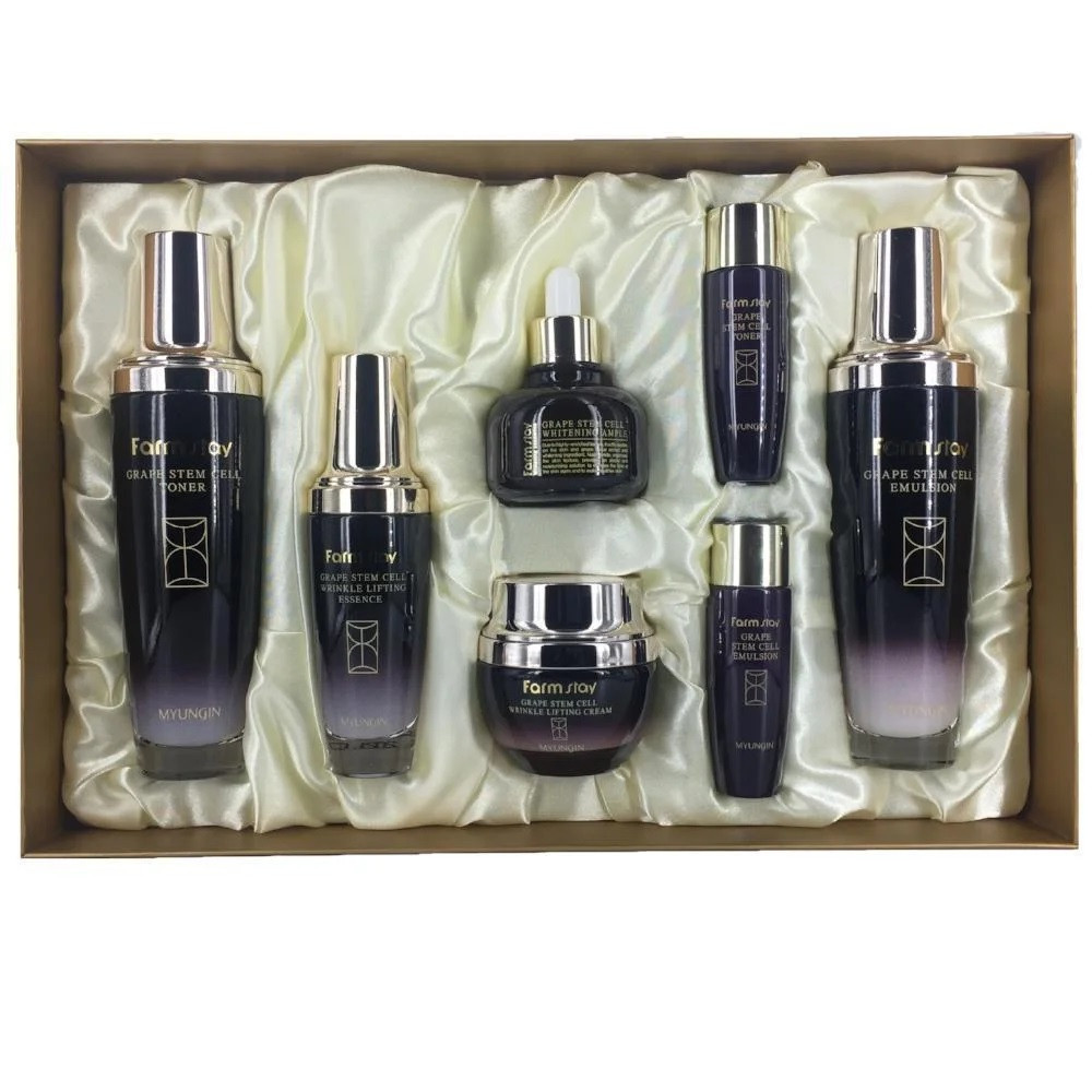 Набір антивікових засобів для обличчя FarmStay Grape Stem Cell Skin Care 5 set (8809317284866), фото 1