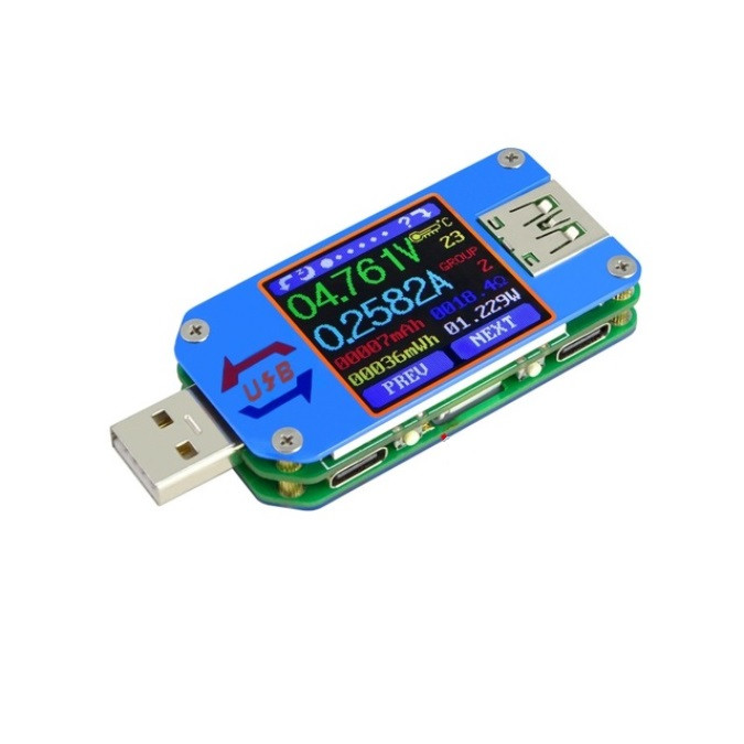 USB тестер струму, напруги, ємності Bluetooth Android RD UM25C, фото 1