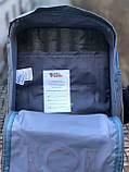 Рюкзак Fjallraven Kanken classic 16L Канкен класик 16 л Graphite ручки шкіра Київ, фото 3
